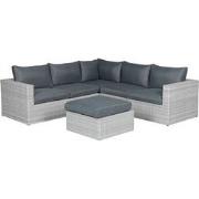 Orangebird lounge set 4-dlg vintage grey 2-h./reflex black