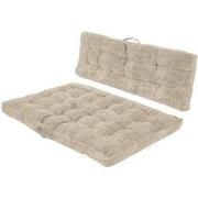 Set Palletkussens Beige/Bruin
