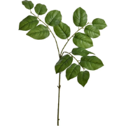 Leaf spray x3 75 cm green kunstbloem zijde nepbloem