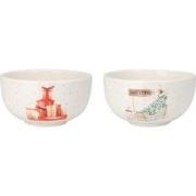 Bowl 14X7 cm Christmas 2ass