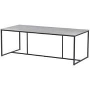 Quatro Tafelframe Antracite met Ceramic Light Grey Tafelblad 220 x 95 ...