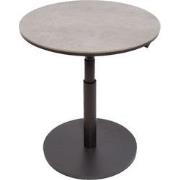 Padroni verstelbare bijzettafel midnight grey keramiek dia. 59 cm