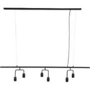 Light & Living - hanglamp - Edisa - zwart - metaal - grote eettafellam...