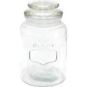 Clayre & Eef Voorraadpot  Ø 11x19 cm Glas Rond Voorraadbus