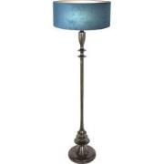 Anne Lighting - vloerlamp - Bois - zwart - hout velours stof - Ø 50cm ...
