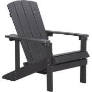 Beliani ADIRONDACK - Tuinstoel-Grijs-Kunsthout