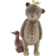 Clayre & Eef Decoratie Beeld Beer 13 cm Bruin Polyresin Woonaccessoire...