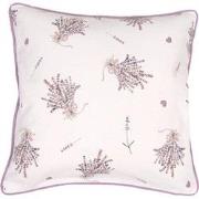 Clayre & Eef Kussenhoes  40x40 cm Paars Wit Katoen Vierkant Lavendel S...