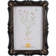 Clayre & Eef Fotolijst  10x15 cm Zwart Bruin Kunststof Glas Rechthoek ...