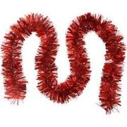 Clayre & Eef Kerstslinger Guirlande 200 cm Rood Kunststof
