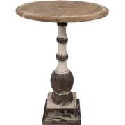 Clayre & Eef Bijzettafel Ø 62x81 cm Bruin Hout Rond