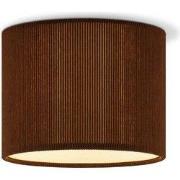Corduroy Plafondlamp - Cilinder - Brown - Scandinavische stijl - ø22 x...