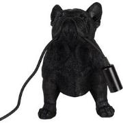 Clayre & Eef Tafellamp Hond 35x19x28 cm Zwart Kunststof
