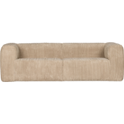 WOOOD Bean 3,5-Zits Bank - Ribstof - Travertin - 73x242x96