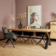 Starfurn Eettafel Denver | 220 cm | Rechthoek | X-poot