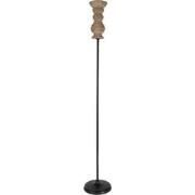 Clayre & Eef Kandelaar  102 cm Zwart Bruin Hout IJzer Kaarsenhouder