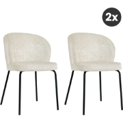 2x Eetkamerstoel Lio - Beige