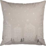 Clayre & Eef Kussenhoes 45x45 cm Beige Polyester Winter