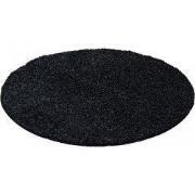 Tapijtenloods Basic Rond Shaggy vloerkleed Antraciet Hoogpolig- 120 CM...