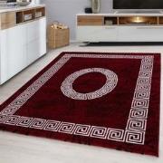 Plus Vloerkleed - Laagpolig Tapijt Woonkamer - Rood / Wit- 160x230 CM