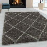 Tapijtenloods Harmony Soft Shaggy Hoogpolig Vloerkleed Taupe- 80x250 C...