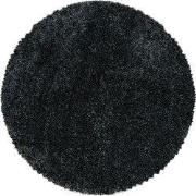 Tapijtenloods Pearl Soft Rond Hoogpolig Vloerkleed Antraciet- 160 CM R...