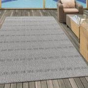 Aruba - Buitenkleed - Weerbestendig Vloerkleed - In & Outdoor - Grijs-...