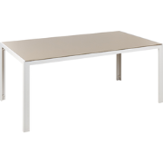 Beliani CATANIA - Tuintafel-Beige-Veiligheidsglas