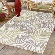 Sunny Outdoor - Tuin Buitenkleed - Palm Design - Beige - Vloerkleed vo...
