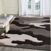 Luxus Shaggy Plus Hoogpolig Vloerkleed - Abstract Design - Rechthoekig...