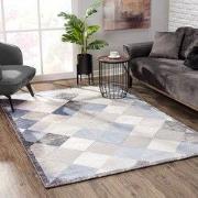 Evra Bali - Modern Vloerkleed - Laagpolig Tapijt - Grijs Blauw- 80x150...