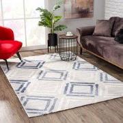 Evra Burano - Modern Vloerkleed - Laagpolig Tapijt - Grijs Blauw- 160x...