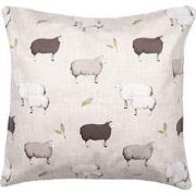 Clayre & Eef Kussenhoes 45x45 cm Beige Polyester Schaap