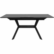 Uitschuifbare eettafel van 160 tot 200 cm, keramisch leisteeneffect en...