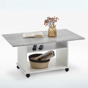 Salontafel op wielen met 2 planken - Azur