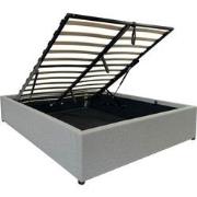Kopie van Opbergbed 140x190 cm met grijze stof - ALBA
