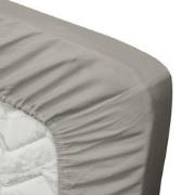 Ten Cate Katoensatijnen Topper Hoeslaken - 160x200 - Grijs