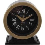Clayre & Eef Tafelklok  14 cm Zwart Ijzer Glas Big Ben London Tafelklo...