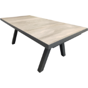Tensil uitschuif tafel 205 en 265x103x76 cm zwart