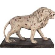 Clayre & Eef Decoratie Beeld Leeuw 55x23x40 cm Beige Bruin Keramisch m...