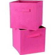 Opbergkubus in non-woven 28x28cm - Set van 2