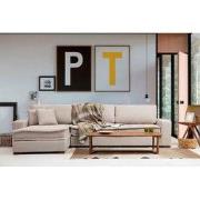 Hoekbank Lena Sand Beige Links