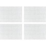 Krumble Theedoek met ruitpatroon groot - Wit - Set van 4