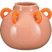 Mica Decorations Vaas Duke - 23x23x19.5 cm - Dolomiet - Roze