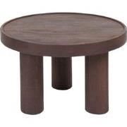 Salontafel Tias ø60 cm - Espresso Mangohout
