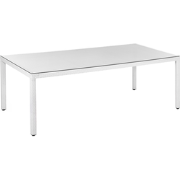 Beliani ITALY - Tuintafel-Wit-PE rotan