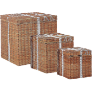 Beliani CADEAU - Mand-Bruin-Rotan