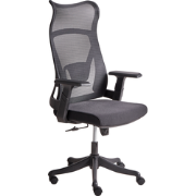 Beliani BARD - Bureaustoel-Zwart-Mesh