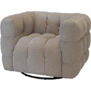 Draaifauteuil Taupe - Zithoogte 44cm - Stuva