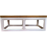 Fine Asianliving Japandi Salontafel Wit Massief Hout B130xD65xH45cm